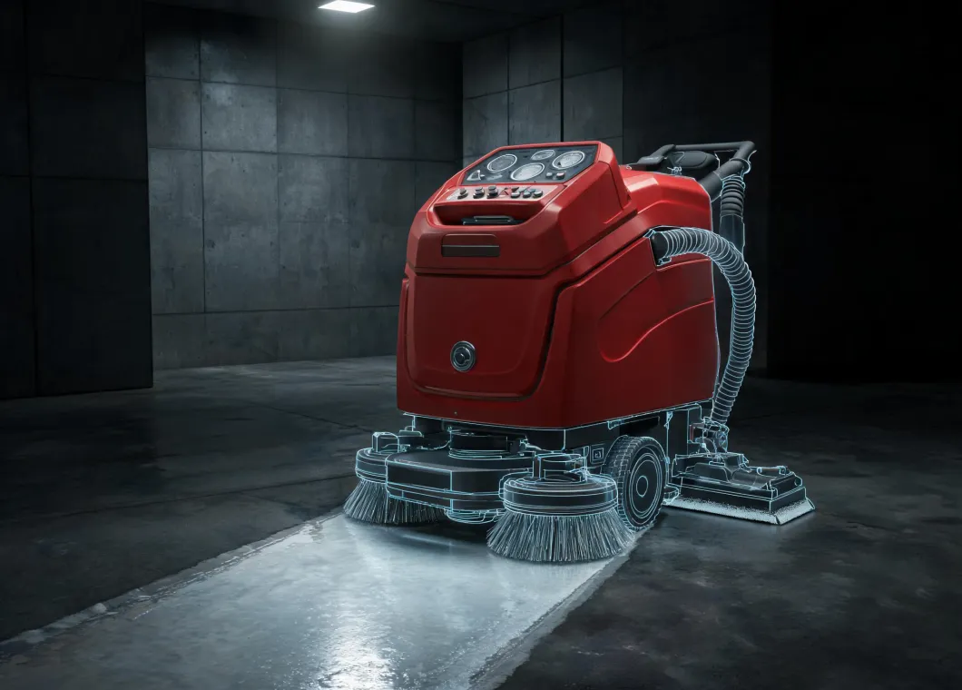 Hako scrubber technology cutaway in test environment